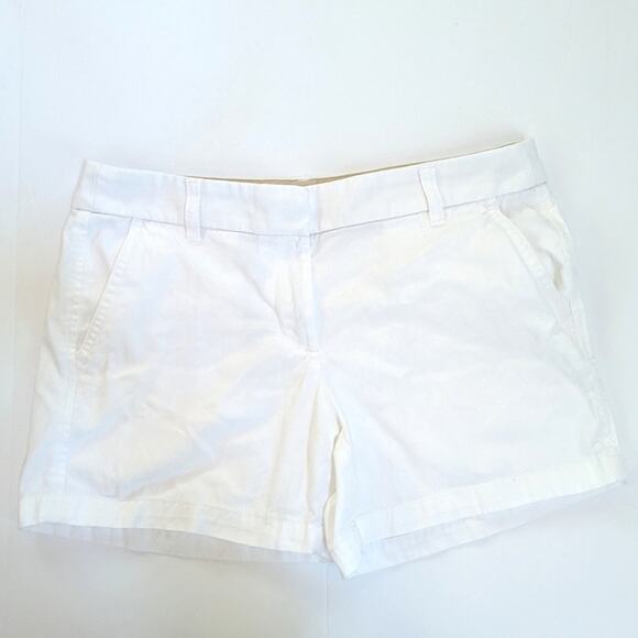 J. Crew Shorts White Women's Sz 4 Summer Classic - Picture 1 of 4
